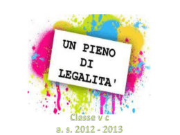 Legalit&agrave; V C primaria