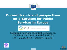 Current trends and perspectives on e-Services for Public Services in
