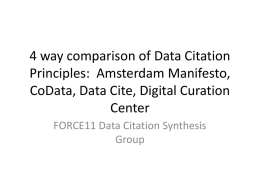 Comparison Data Citation
