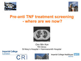 Pre Anti TNF Treatment Screening