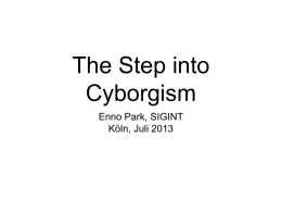 Lecture "Step into Cyborgism"