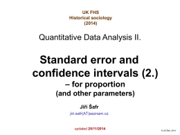 Standard error and confidence intervals (2.)