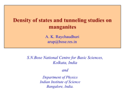 AKraychaudhury - SN Bose National Centre for Basic Sciences