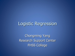 Logistic and Probit Regression