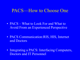 PACS - Harvard Medical School
