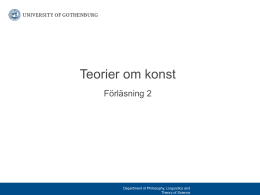 Föreläsning 2 - GUL - Göteborgs universitet