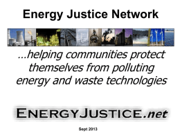 Powerpoint format - Energy Justice Network