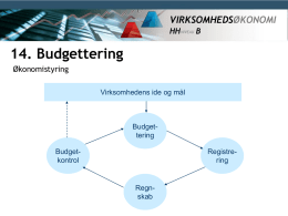 14. Budgettering