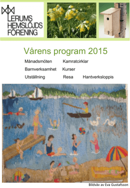 Program våren 2015