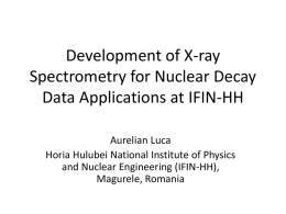 Development of X-ray Spectrometry for Nuclear