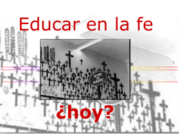 presentacion educar en la fe