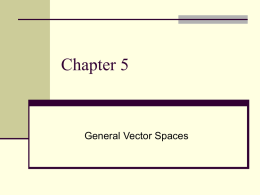Chapter 5 Real Vector Space