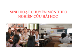 SHCM theo NCBH - Mạng Trường Học