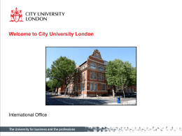 Welcome to City University London