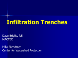 Infiltration Trenches - MPC – Natural Resources