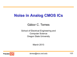 b. Noise in Analog March 2013 - Classes