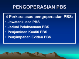 PENGOPERASIAN PBS