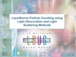 Optimizing Sampling of Airborne Particle Counts