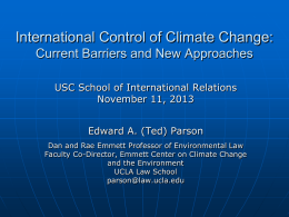 Parson Presentation - Centre for International Governance