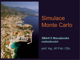 Simulace Monte Carlo