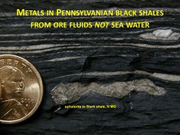 metals in pennsylvanian black shales from ore