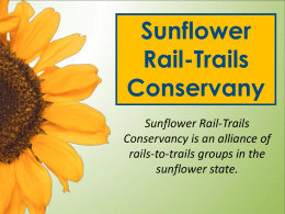 Railbanking in Kansas - Sunflower Rail