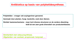 Antibiotica biosynthese (4) (polyketide