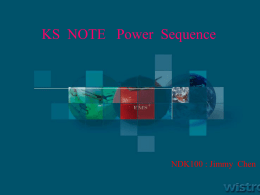 KS NOTE Power Sequence