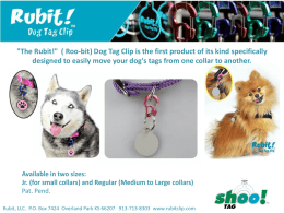 Jr. (for small collars) - Rubit Carabiner Dog Tag Clips