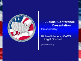 ICAOS Legal Presentation - Office of Judicial Administration Intranet