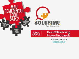 De BottleNecking Inovasi Indonesia-KS
