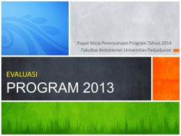 Evaluasi Program Akademik FK Unpad 2013