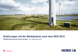 NORD/LB Structured Finance Energy Origination