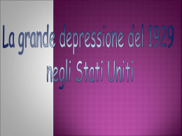 La grande depressione del 1929 in Usa