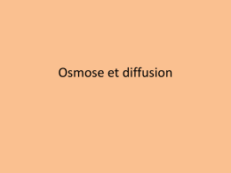 Osmose et diffusion - Archive-Host