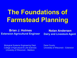 The Foundations of Farmstead Planning (Read-Only)