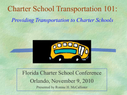 mccallister - Florida Charter School Conference