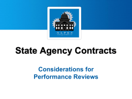 Contract Management - National Conference of State Legislatures