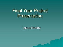 Final Year Project Presentation ()