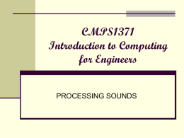 CS1371 Introduction to Computing for Engineers