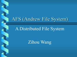 AFS (Andrew File System)