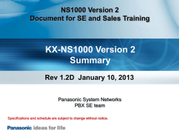 0. NS1000V2 Summary 0110 Rev 1.2Dppt#2