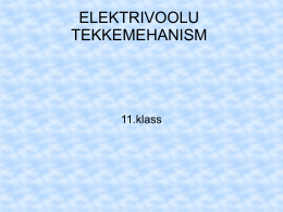 elektrivoolu mehanism 1_tund