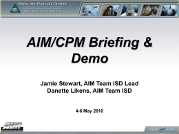 AIM CPM Brief and Demo