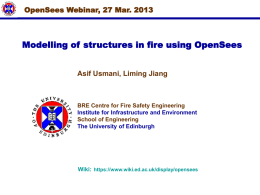 OpenSees Webinar-LJ - School of Engineering