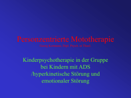 Personzentrierte Mototherapie