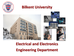 Bilkent University Electrical and Electronics