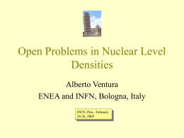Open Problems in Nuclear Level Densities