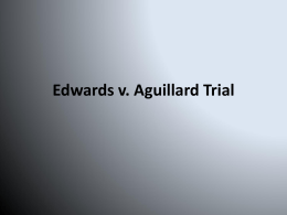 Edwards v. Aguillard Trial