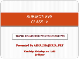 SUBJECT: EVS CLASS:V